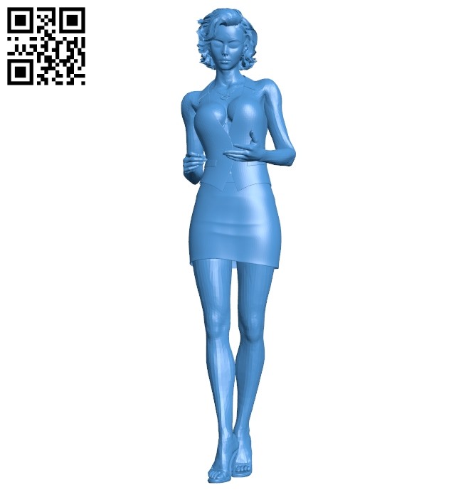Female accountant B008011 file stl free download 3D Model for CNC and 3d printer