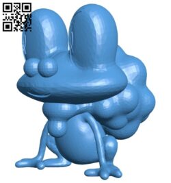 Froakie – pokemon B007775 file stl free download 3D Model for CNC and 3d printer