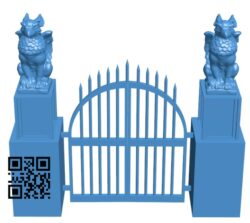 Gates to Hogwarts B007971 file stl free download 3D Model for CNC and 3d printer