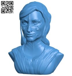 Girl elf with patterns B008024 file stl free download 3D Model for CNC and 3d printer