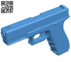 Glock gun B008009 file stl free download 3D Model for CNC and 3d printer