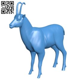 Deer chamois B007613 file stl free download 3D Model for CNC and 3d printer