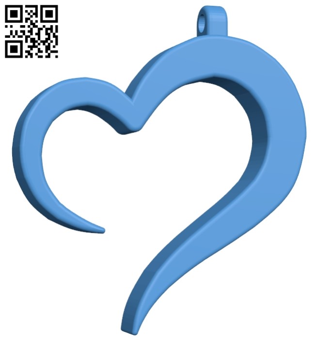 STL file Looped Heart Pendant・3D printing idea to download・Cults