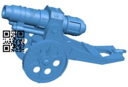 Heavy mortar cannon B007853 file stl free download 3D Model for CNC and 3d printer