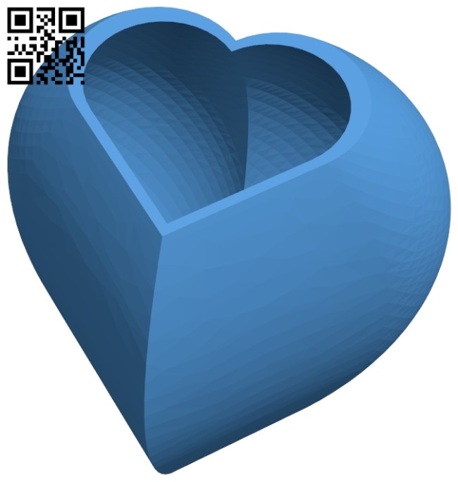 Herz behaelter - heart shaped jar B007956 file stl free download 3D Model for CNC and 3d printer