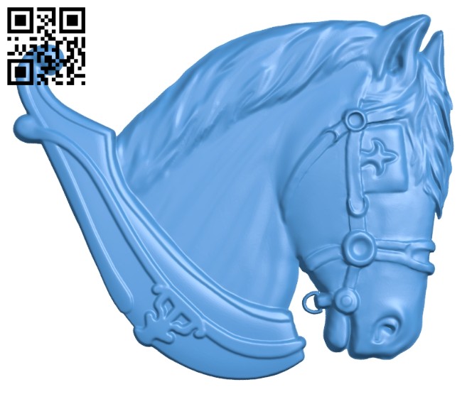 Horse head A005013 download free stl files 3d model for CNC wood carving
