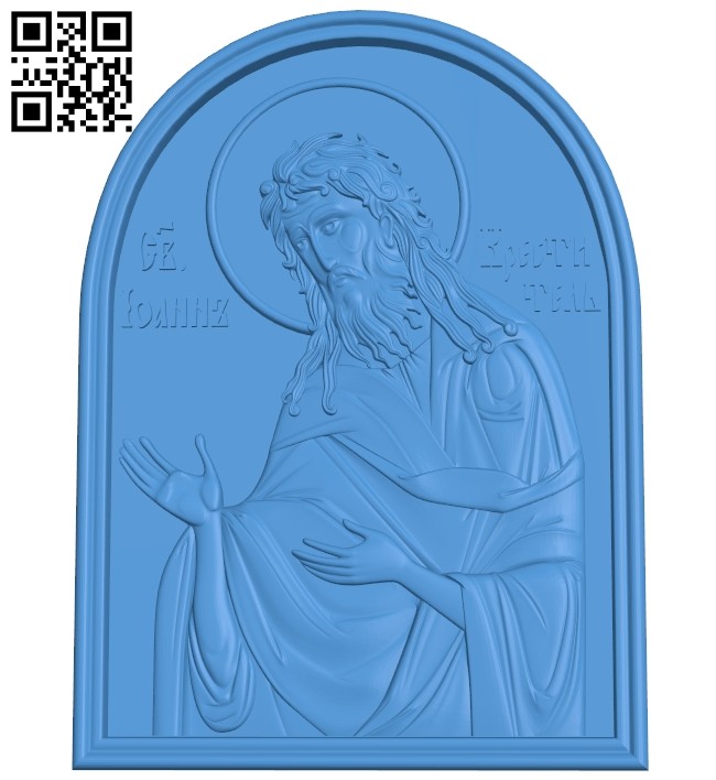 Icon Baptist A005185 download free stl files 3d model for CNC wood carving