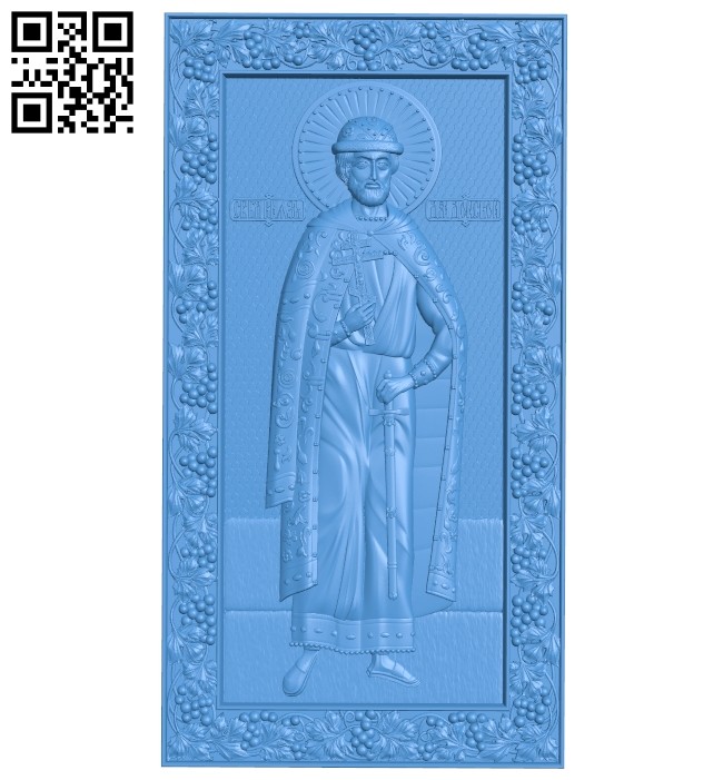 Icon Dmitry Donskoy A005129 download free stl files 3d model for CNC wood carving