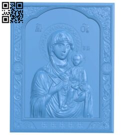 Icon Hodegetria Athonite A005202 download free stl files 3d model for CNC wood carving