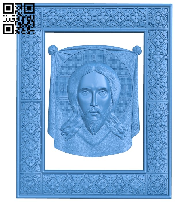 Icon Jesus Christ A005072 download free stl files 3d model for CNC wood carving