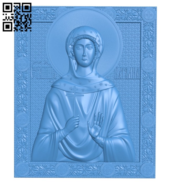 Icon Saint Natalia A005204 download free stl files 3d model for CNC wood carving
