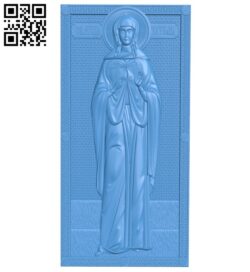 Icon Saint Tatiana A005130 download free stl files 3d model for CNC wood carving