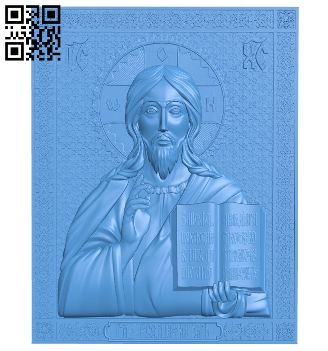 Icon of the Lord Almighty A005127 download free stl files 3d model for CNC wood carving