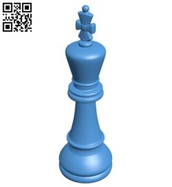 King – chess B007617 file stl free download 3D Model for CNC and 3d printer