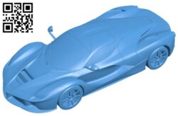 Laferrari car B007744 file stl free download 3D Model for CNC and 3d printer