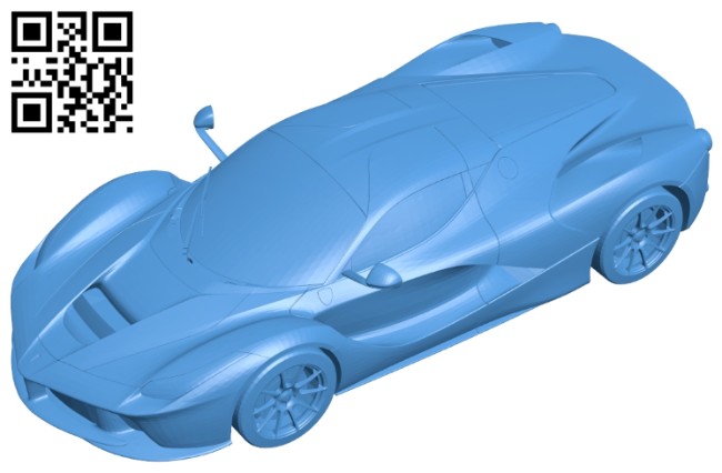 Laferrari car B007744 file stl free download 3D Model for CNC and 3d printer