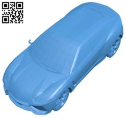 Lamborghini Urus car B007728 file stl free download 3D Model for CNC and 3d printer