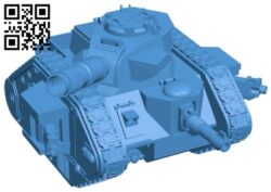 Leman russ tank B007928 file stl free download 3D Model for CNC and 3d printer