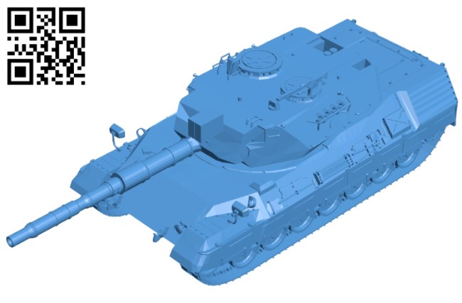 Leopard tank B007824 file stl free download 3D Model for CNC and 3d printer