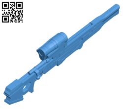 Longshot sniper rifle – gun B007952 file stl free download 3D Model for CNC and 3d printer