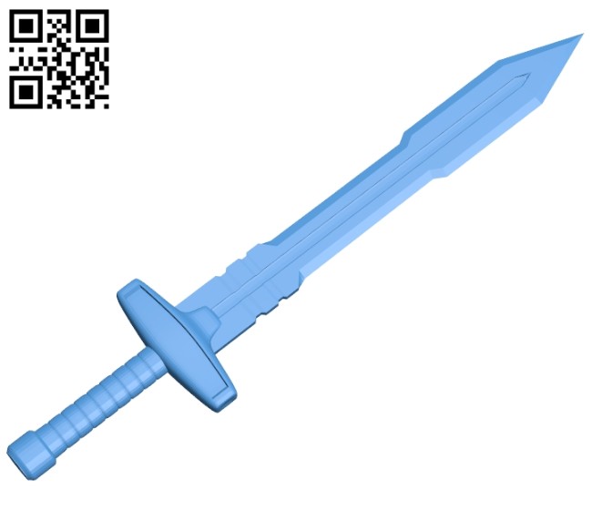 Medieval Sword B007685 file stl free download 3D Model for CNC and 3d printer