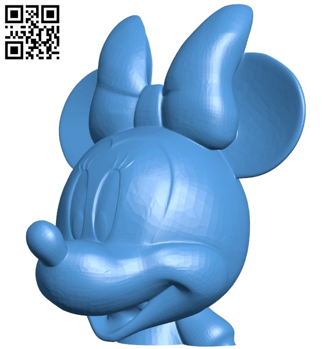 Minnie mickey mouse head B007755 file stl free download 3D Model for CNC and 3d printer