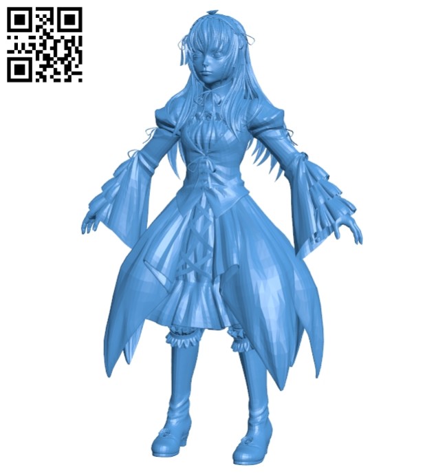 Miss Alice in wonderland B007889 file stl free download 3D Model for CNC and 3d printer