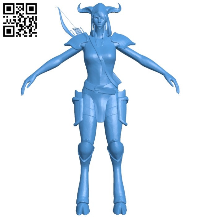 Miss Draenei hunter B007996 file stl free download 3D Model for CNC and 3d printer