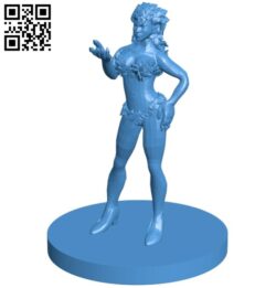 Miss Dryad – Spicy leaf women B007649 file stl free download 3D Model for CNC and 3d printer