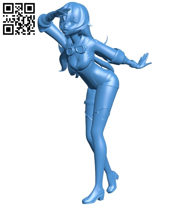 Miss Genshin impact amber B007876 file stl free download 3D Model for CNC and 3d printer