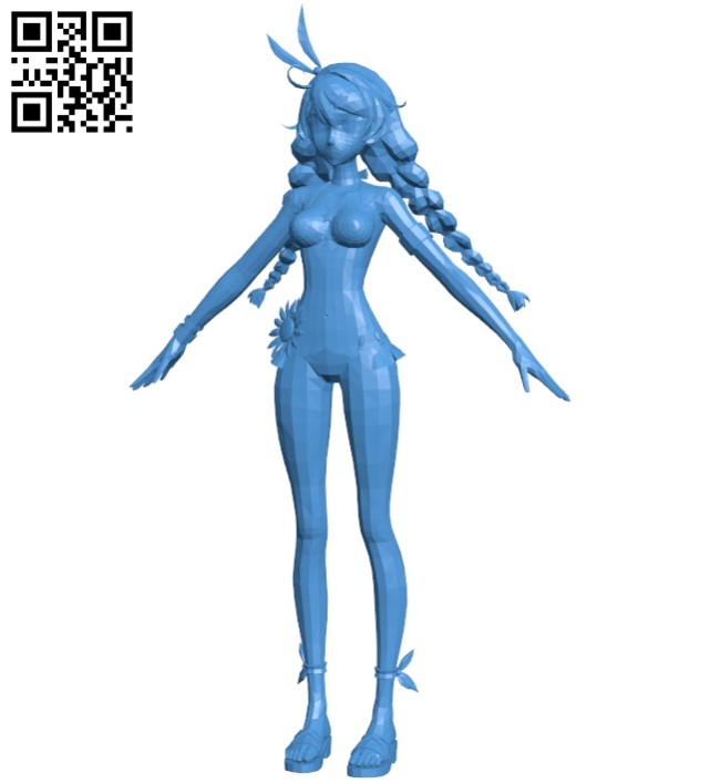 Miss Honkai B007997 file stl free download 3D Model for CNC and 3d printer