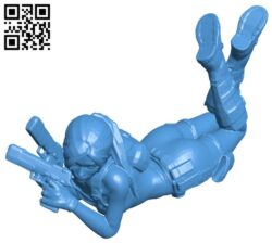 Miss Lara lying down B007736 file stl free download 3D Model for CNC and 3d printer