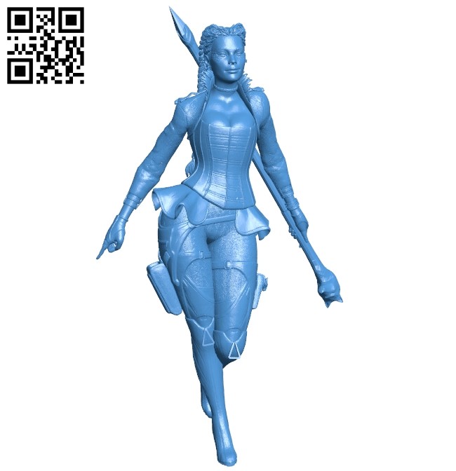 Miss Loba figurine B007653 file stl free download 3D Model for CNC and 3d printer