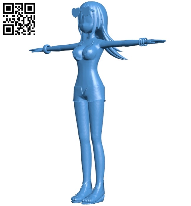 Miss Miharu hirano B007714 file stl free download 3D Model for CNC and 3d printer