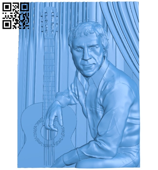 Musician man A005172 download free stl files 3d model for CNC wood carving