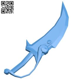 Painted knife B007960 file stl free download 3D Model for CNC and 3d printer