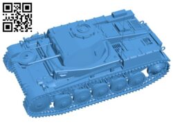 Panzer II Light Tank B007739 file stl free download 3D Model for CNC and 3d printer