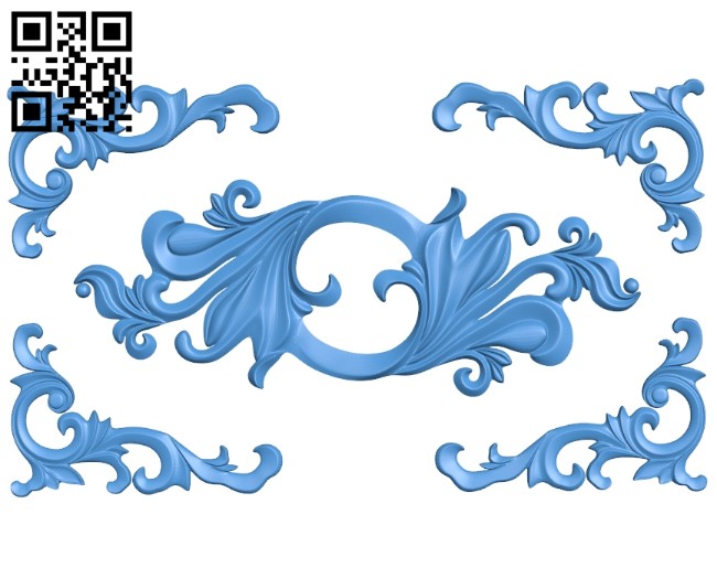 Pattern decor design A005189 download free stl files 3d model for CNC wood carving