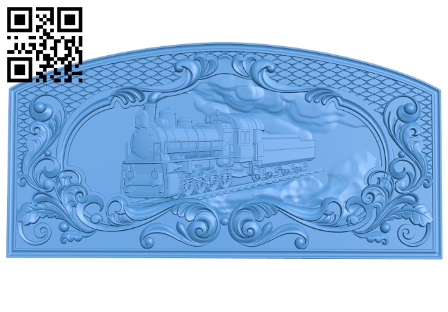 Pattern of train-shaped doors A005109 download free stl files 3d model for CNC wood carving