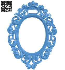 Pattern oval frame A005219 download free stl files 3d model for CNC wood carving
