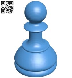 Pawn – chess B007619 file stl free download 3D Model for CNC and 3d printer