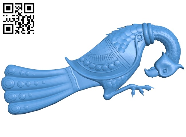 Phoenix bird pattern A005239 download free stl files 3d model for CNC wood carving