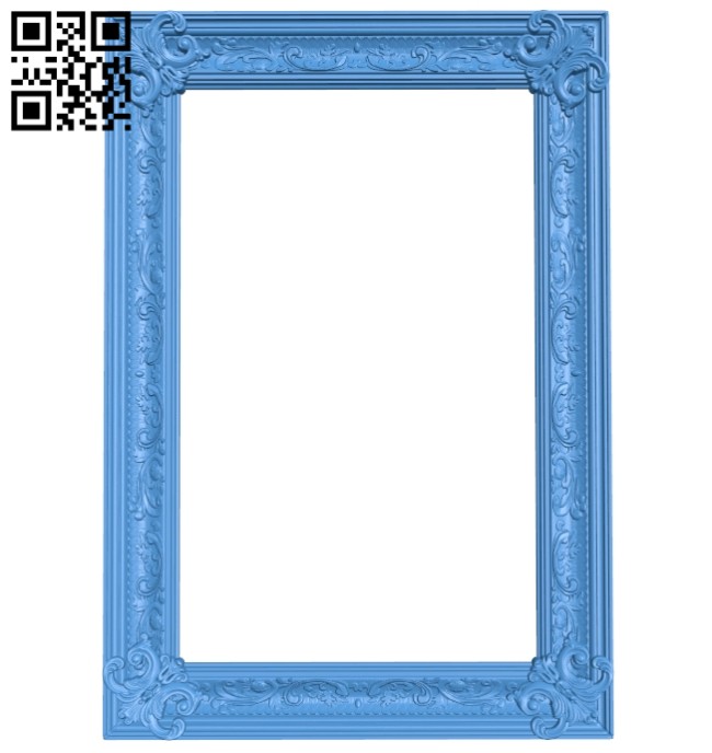 Picture frame or mirror A005031 download free stl files 3d model for CNC wood carving