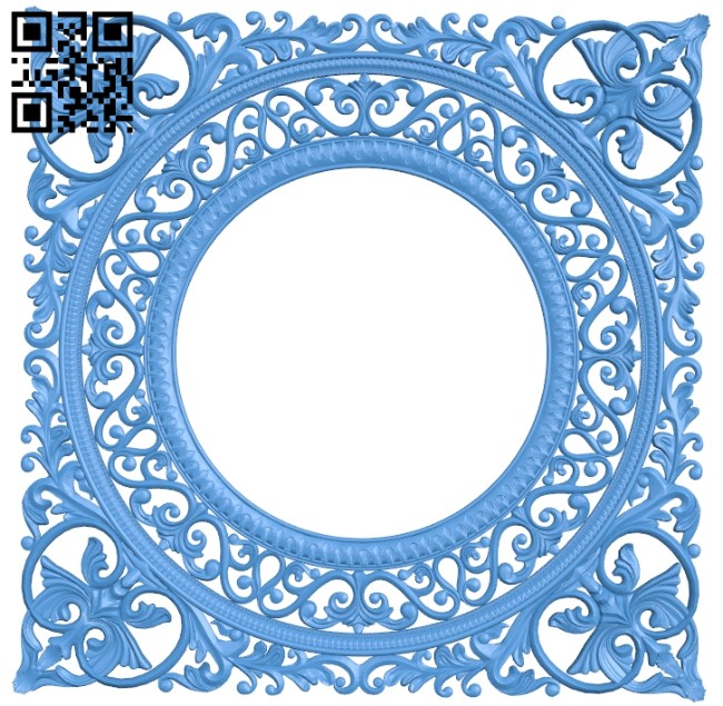 Picture frame or mirror A005036 download free stl files 3d model for CNC wood carving