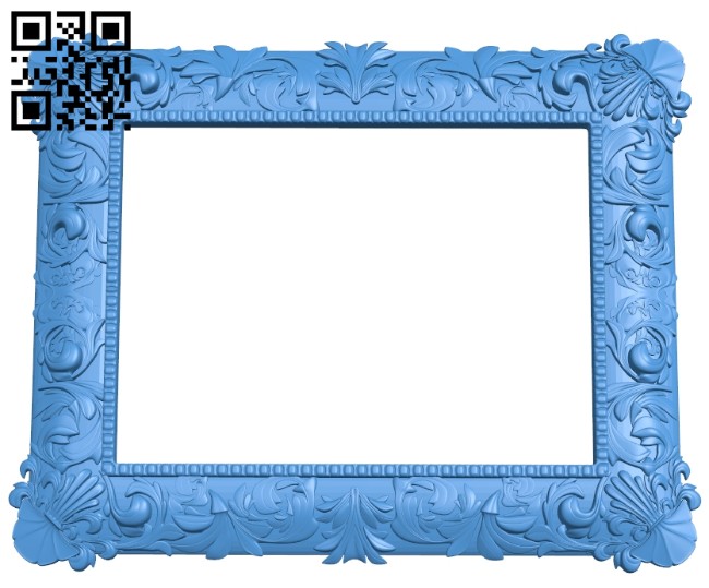 Picture frame or mirror A005065 download free stl files 3d model for CNC wood carving