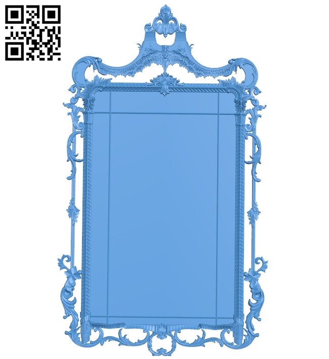 Picture frame or mirror A005148 download free stl files 3d model for CNC wood carving