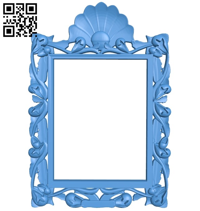 Picture frame or mirror A005149 download free stl files 3d model for CNC wood carving