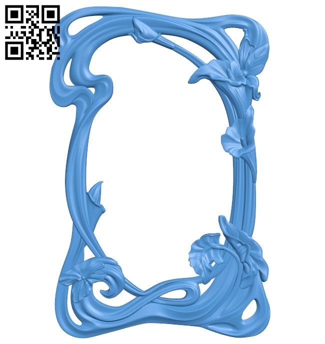 Picture frame or mirror A005150 download free stl files 3d model for CNC wood carving
