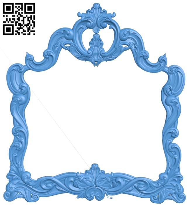 Picture frame or mirror A005152 download free stl files 3d model for CNC wood carving