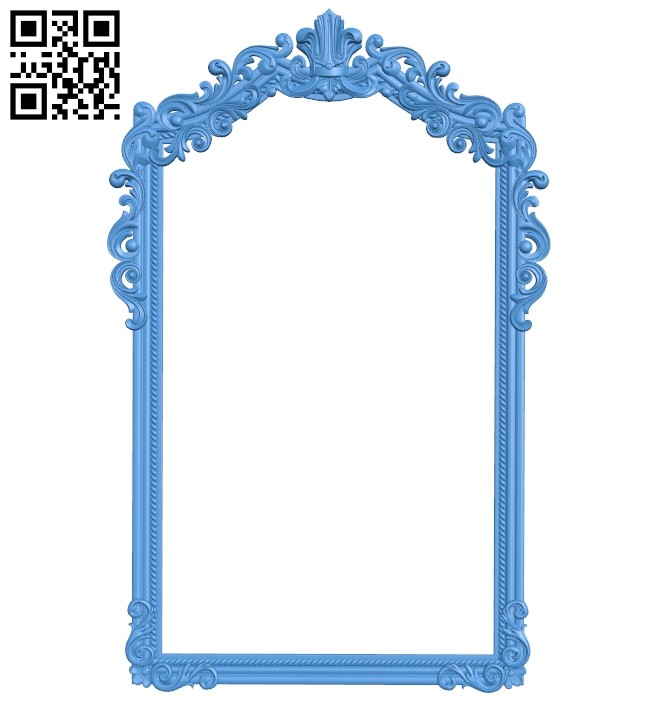 Picture frame or mirror A005178 download free stl files 3d model for CNC wood carving